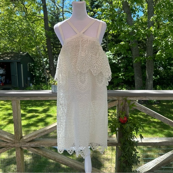 Likely Abegreen Eyelet White Dress Sold at Revolve Size 8 - Picture 2 of 12